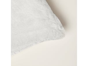 Housse de coussin en fausse fourrure souple au toucher ultra doux  bianca