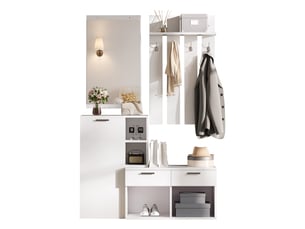 Buffet 2 porte(s)  2 tiroir(s) RAELUNYI  - 35 cm coloris blanc 