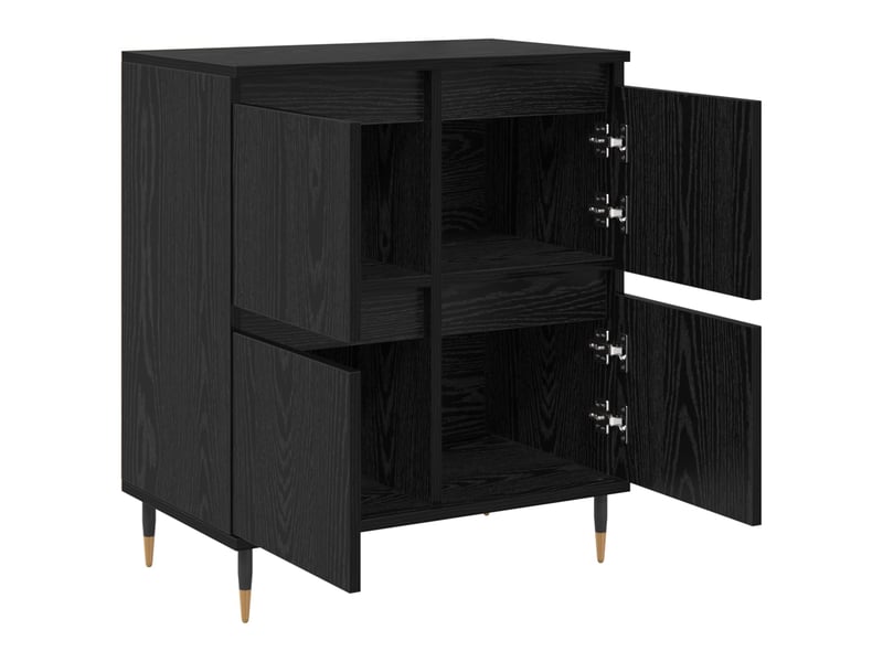  Buffet - bahut - meuble de rangement chêne noir 60 x 35 x 70 cm  - Conforama E