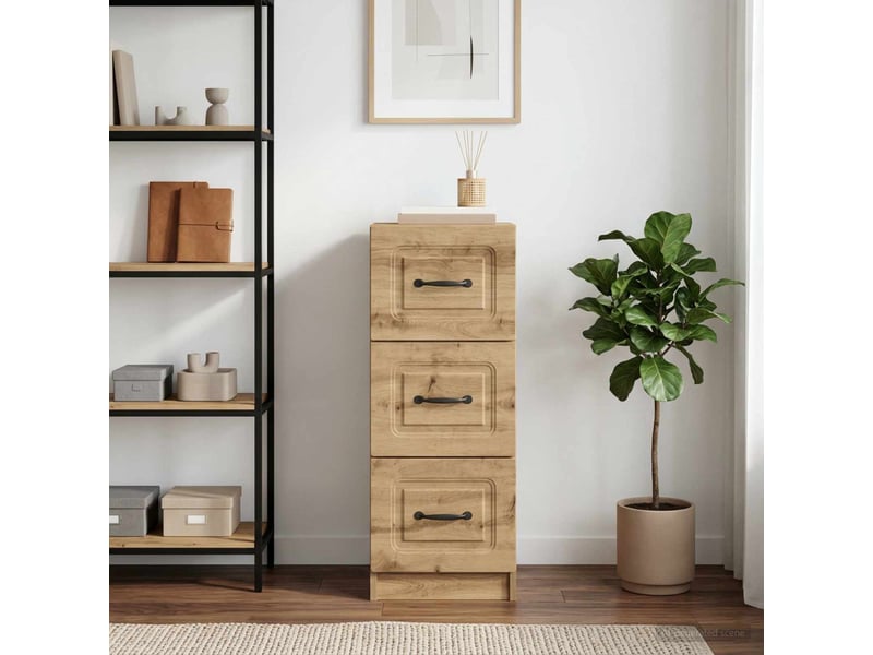  Armoire de rangement bureau, armoire à tiroirs 33 x 34.5 x 87 cm bois d'ingénierie shl6616  - Conforama B