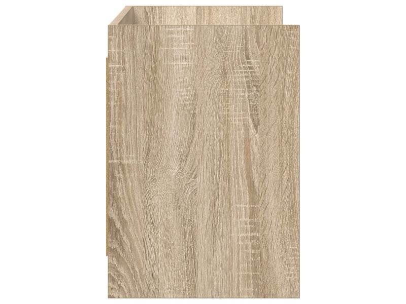  Meuble tv - banc tv - meuble de rangement 100 x 33 x 47 cm chêne sonoma bois d'ingénierie  - Conforama E