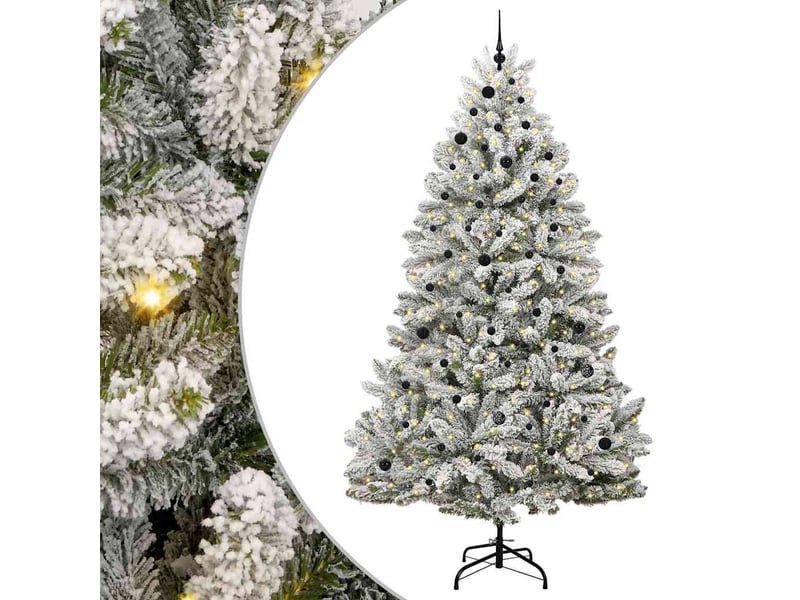  Sapin de noël, arbre de noël artificiel 270 cm 300 led blanc chaud cf61017  - Conforama A
