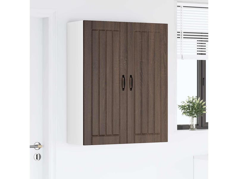  Meuble mural de cuisine, armoire de cuisine chêne brun 80x31x100cm shl8117  - Conforama D