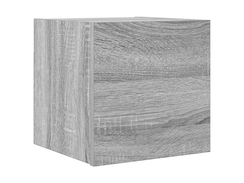  Meuble tv - banc tv - meuble de rangement mural sonoma gris 30,5x30x30 cm  - Conforama A