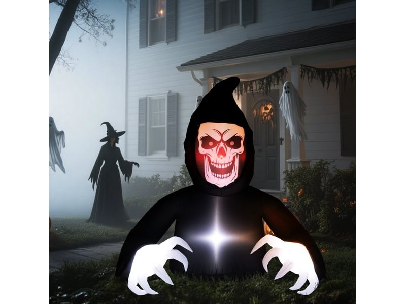  Décoration gonflable halloween 190x115x180 cm led noire  - Conforama B
