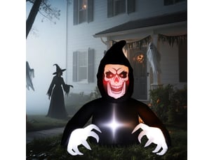 Décoration gonflable halloween 190x115x180 cm led noire
