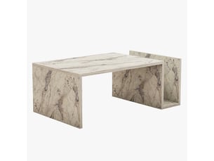 Table basse  coloris blanc MOBILIER DECO 