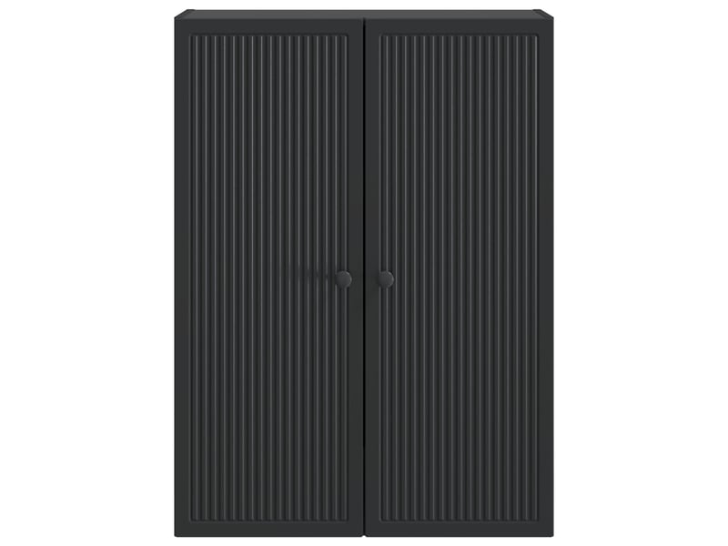  Armoire murale salon, meuble de rangement noir 66 x 34,5 x 90 cm bois d'ingénierie shl6662  - Conforama D