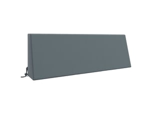 Coussin de dossier, coussin de dos soest 100 % polyester bleu 120 x 20 x 40 cm cf55204