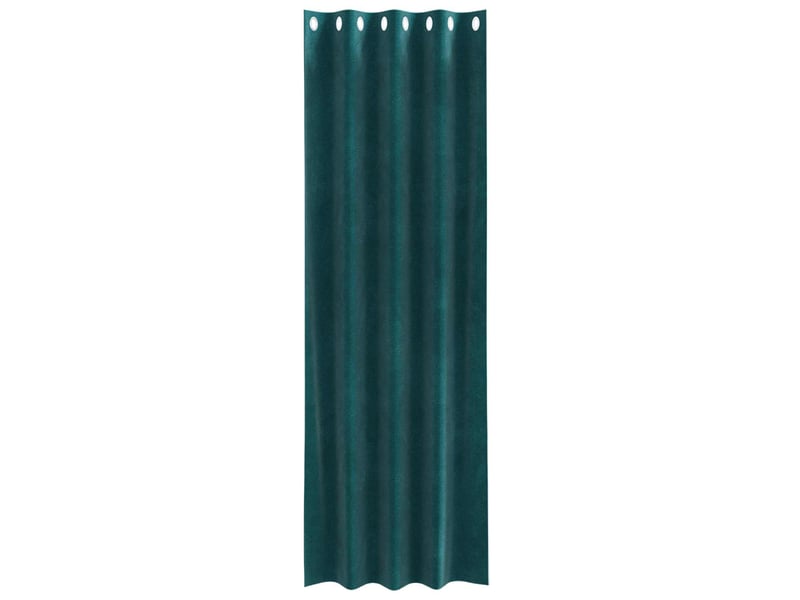  Lot de 2 rideaux, rideaux de fenêtre vert foncé 140 x 245 cm velours cf44130  - Conforama D