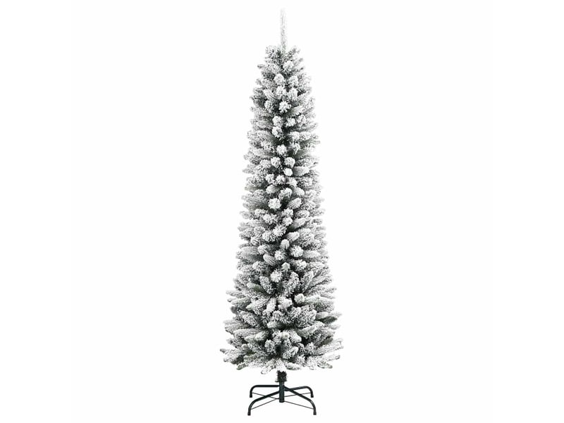  Sapin de noël - arbre de noël artificiel blanc 210 cm pvc, métal et plastique  - Conforama E