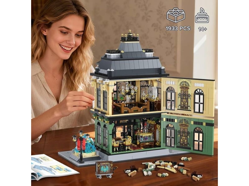  Jeu de construction ville magasin de bijoux led 1933 pieces maison a deux niveaux 151498_AABIZ50855_6_DROPFR - Conforama D
