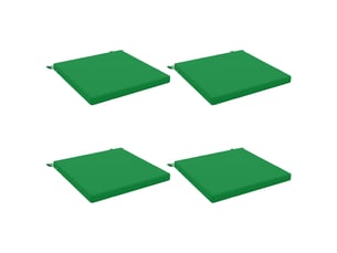 Lot de 4 coussins de siège, coussins d'assise soest 100 % polyester vert cf60603
