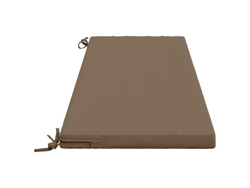  Coussin de banc, coussin d'assise, coussin de canapé soest 100 % polyester taupe 140 x 50 x 5 cm cf53593  - Conforama D