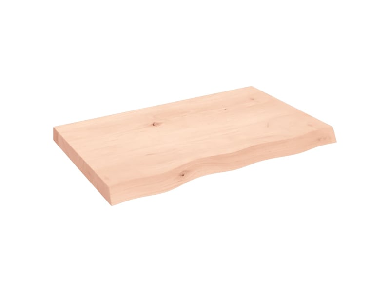  Comptoir de salle de bain, plan de travail 80x50x(2-6) cm bois massif non traité cf65773  - Conforama A