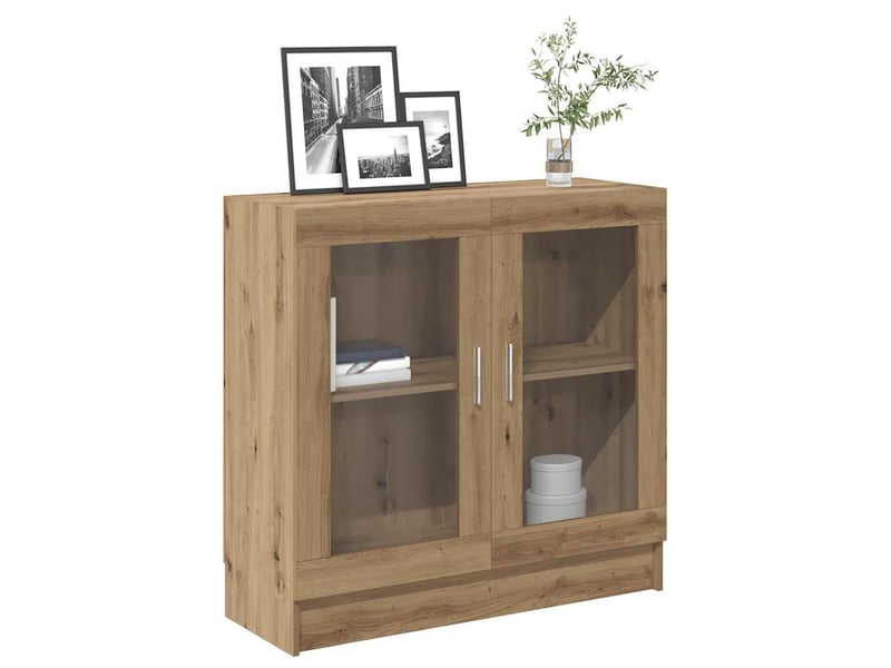  Bibliothèque chêne artisanal 82,5x30,5x80 cm bois d'ingénierie shl9049  - Conforama B
