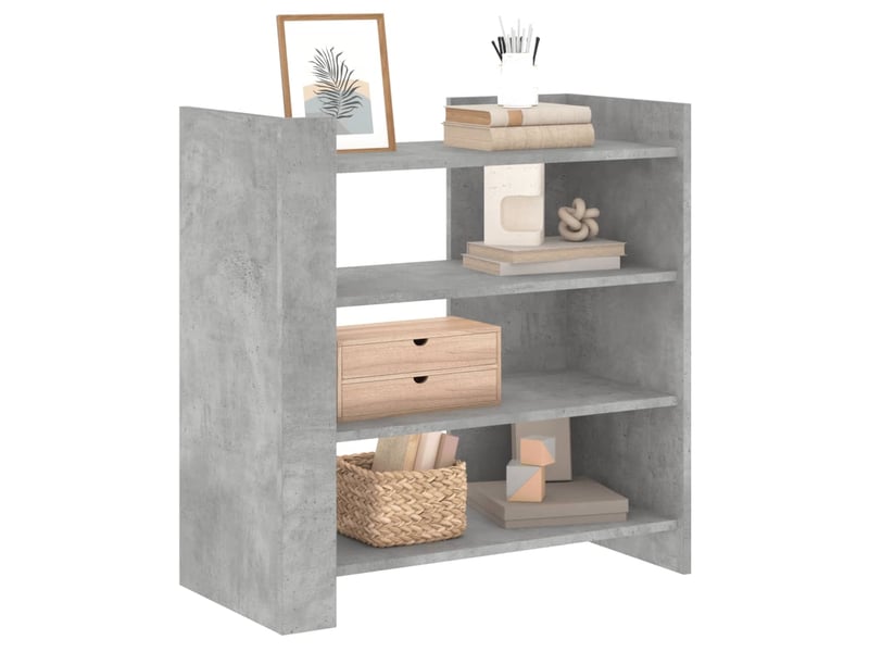 Buffet - bahut - meuble de rangement gris béton 73,5x35x75 cm bois d'ingénierie  - Conforama C
