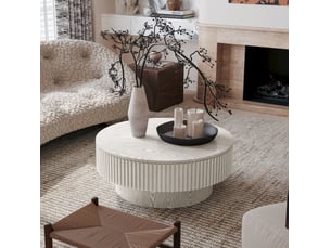 Table basse rond(e) coloris blanc <strong>HAUSS SPOLE</strong> <strong></strong> - 75 cmx75 cm