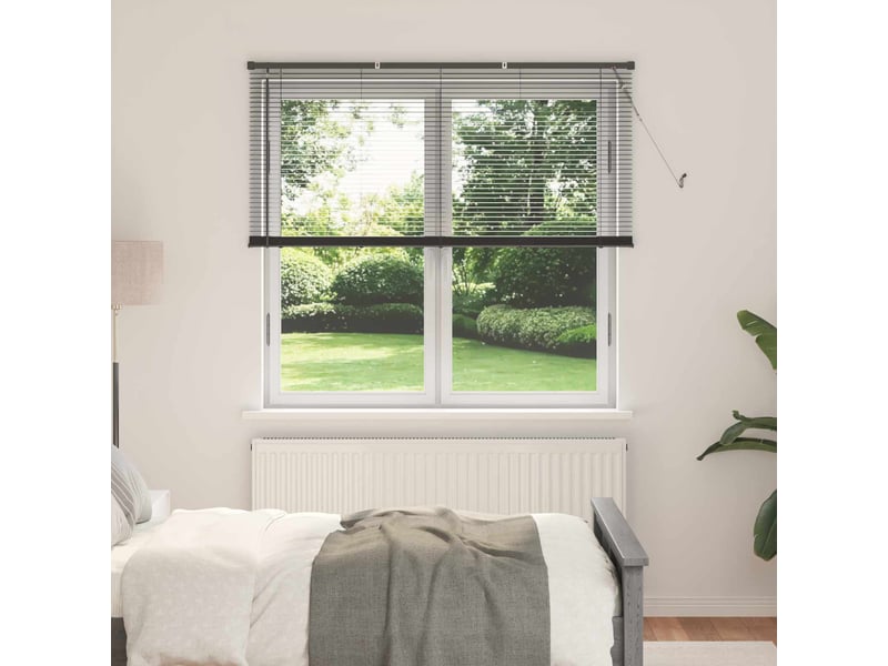  Store vénitien, store de fenêtre gris argenté 150 x 150 cm 25 mm pvc cf47842  - Conforama B