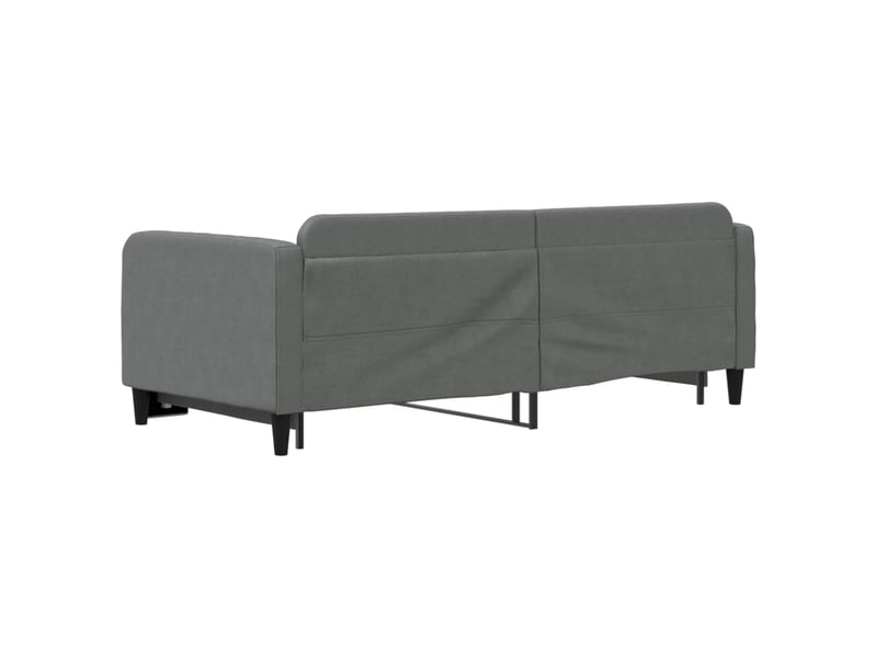  Lit simple- lit adulte -  lit de jour avec gigogne sans matelas gris foncé 90x200 cm  - Conforama D