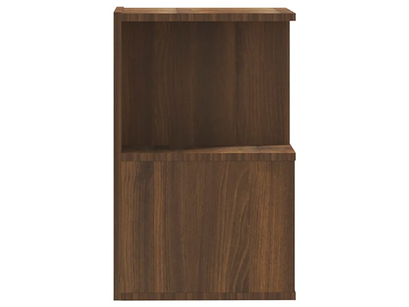  Lot de 2 tables de chevet - cabinet de chevet - table de nuit chêne marron 35x35x55cm bois d'ingénierie  - Conforama E
