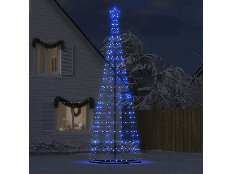  Sapin de noël, arbre de noël à led 1534 led bleu 500 cm cf60984  - Conforama C