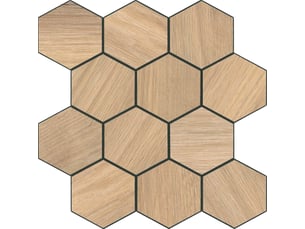 Crédence adhésive murale 3d  - effet carrelage hexagonal 4 pièces 25x25 cm