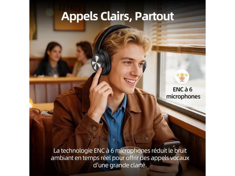  Casque bluetooth sans fil h1 anc hybride 56 db bluetooth 6.0 micro 6 176665_AAAHO48388_6_DROPFR - Conforama B