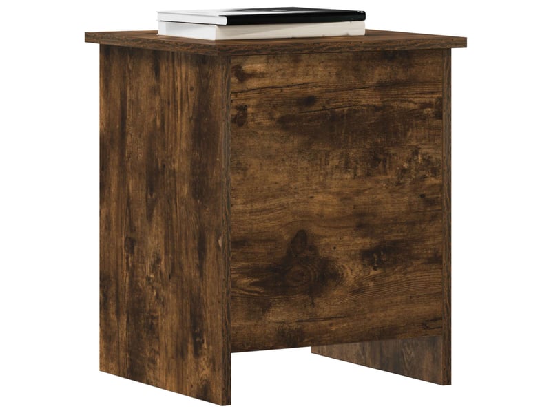  Coffre de rangement avec stockage chêne fumé 40x40x50 cm  - Conforama C