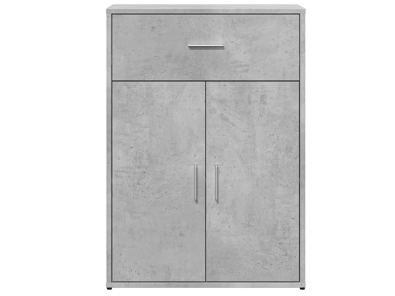  Buffets 2 pcs - bahut - meuble de rangement gris béton 60x30x84 cm bois d'ingénierie  - Conforama E