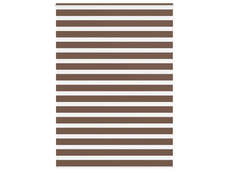 Store zèbre, store de fenêtre marron 165x200cm largeur du tissu 160,9cm polyester cf48697 - Conforama B
