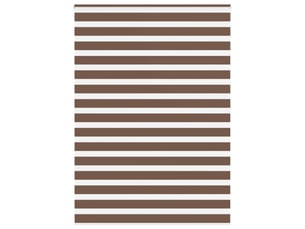 Store zèbre, store de fenêtre marron 165x200cm largeur du tissu 160,9cm polyester cf48697