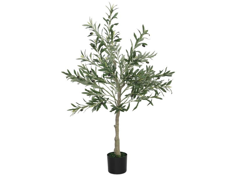  Olivier artificiel 120 cm plante artificielle intérieur, fausse plante décoration pour maison, bureau, salon, chambre  - Conforama B