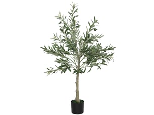 Olivier artificiel 120 cm plante artificielle intérieur, fausse plante décoration pour maison, bureau, salon, chambre