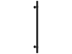 Bouton de porte, 224 mm, noir
