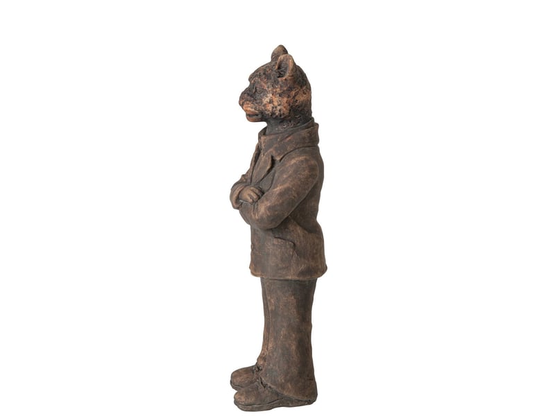  Statuette déco léopard zeno 47cm marron  - Conforama B