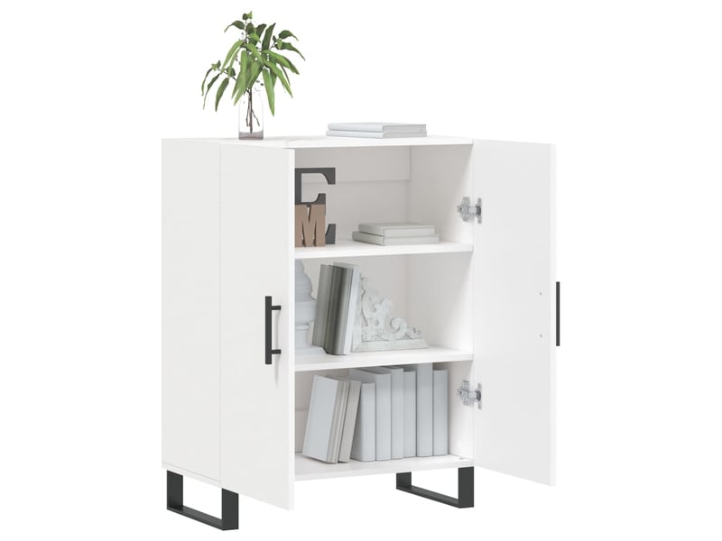  Buffet - bahut - meuble de rangement blanc 69,5x34x90 cm bois d'ingénierie  - Conforama D