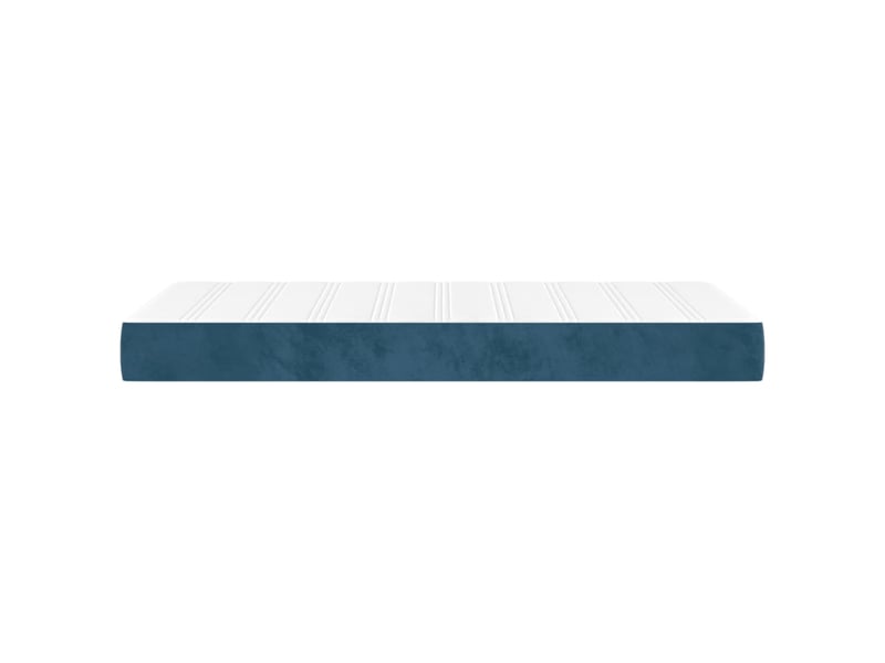  Matelas de lit à ressorts ensachés fermeté moyenne bleu foncé 120x190x20 cm  - Conforama D