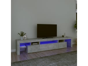 Meuble tv coloris gris 215 cm <strong></strong>  <strong></strong>