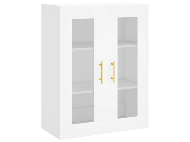  Buffet haut - bahut - meuble de rangement blanc 69,5x34x180 cm bois d'ingénierie  - Conforama E