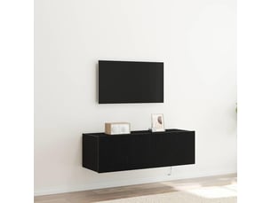 Meuble tv coloris noir 1 cm <strong></strong> <strong></strong>