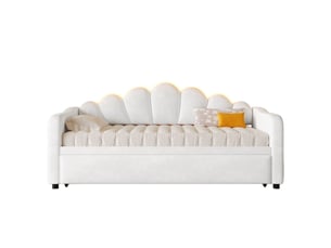 Lit gigogne 90x200 cm REDOM coloris blanc