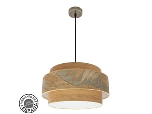 Suspension fabrilamp samoa cuir camel 3 x e27 ø 50 cm