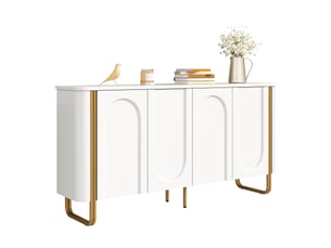 Buffet 4 porte(s) 0 tiroir(s) NECHE - 160 cm coloris blanc