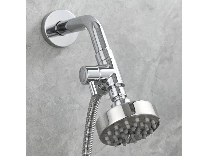  Adaptateur de douche g12 en laiton pour douchette à main et tête de pulvérisation fixe, chromé  - Conforama B