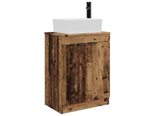 Meuble de salle de bain avec évier bois ancien 54x35x83 cm shl2074