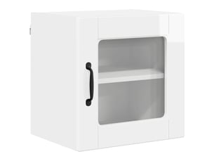 Meuble mural de cuisine, cabinet en verre mural blanc brillant 40x31x40cm shl2138