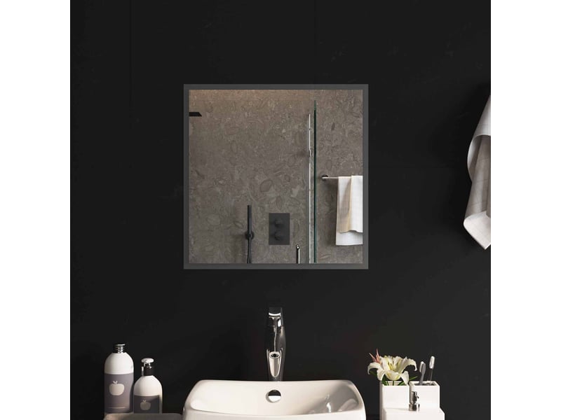  Miroir de salle de bain, miroir de toilette led transparent 50 x 50 cm verre trempé cf62584  - Conforama B