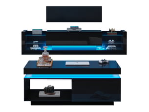 Meuble tv coloris noir 181 cm TCQPZ