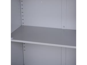 Armoire de bureau métallique, 80 x 40 x 92,5 cm, meuble de rangement en acier avec serrure, gris, étagère réglable